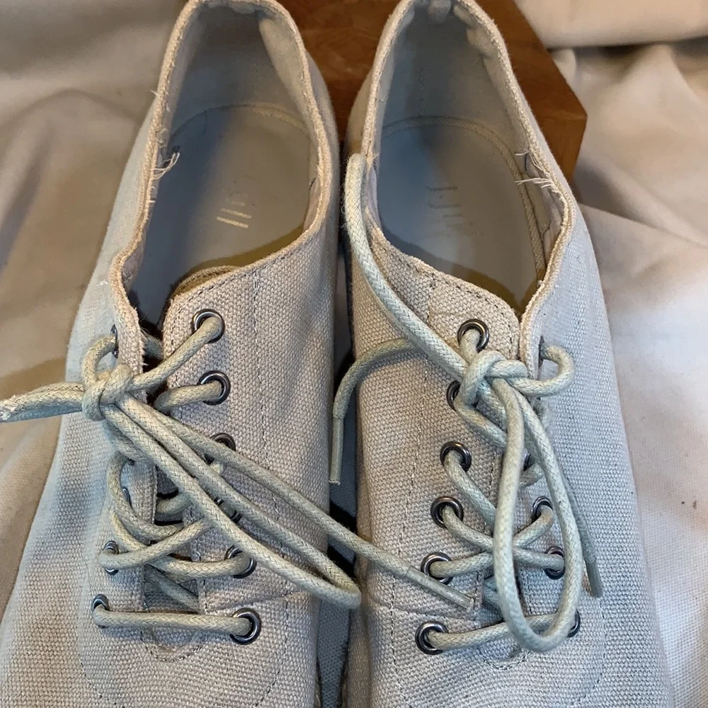 J Jill almost NEW leather/canvas espadrilles
